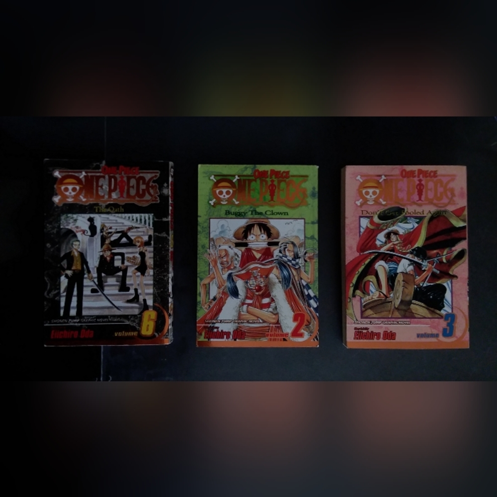 One Piece: 2,3 & 6 Manga